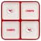 The Memory Company NFL 4 Section Square Ceramic Tray